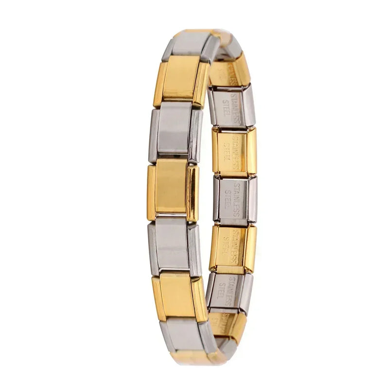 Pulseira Italiana Elástica com Charme – Hapiship
Estilo clássico com um toque moderno

Descubra a elegância atemporal da pulseira de charme italiana Hapiship, com design elástico e acabamento refinado em aço inoxidáve