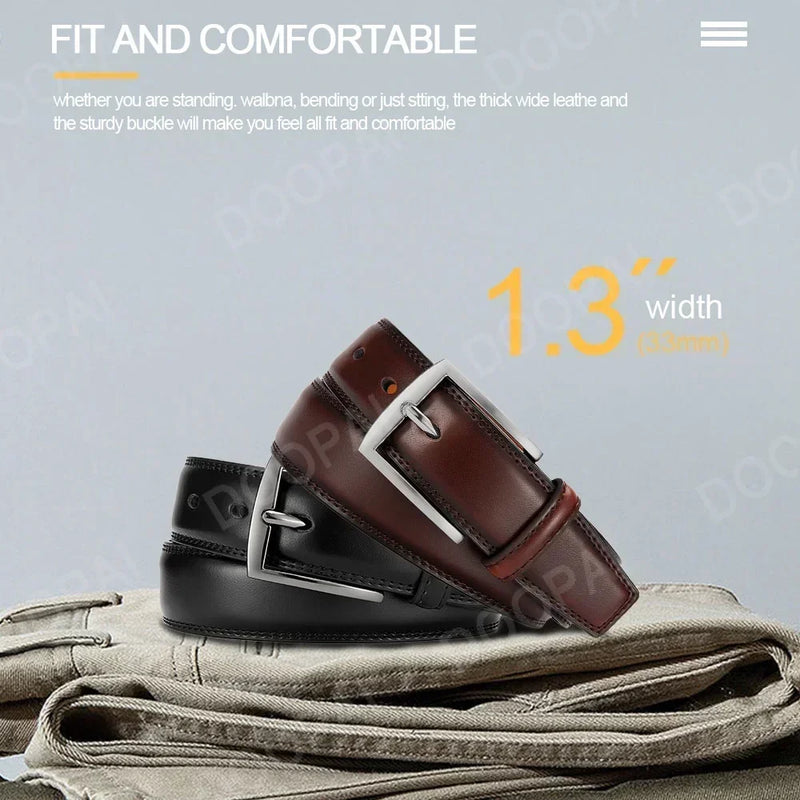 Cinto de Couro Masculino em Couro Legítimo – Design Casual e Atual
Descubra o equilíbrio perfeito entre estilo e durabilidade com este cinto masculino feito em couro de vaca legítimo. Equipado com uma fivela de agulha cl