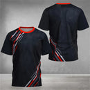 Camisa masculina de verão em poliéster leve e respirável, com mangas curtas e tecnologia de secagem rápida para máximo conforto nos dias quentes. Ideal para manter-te fresco, seco e elegante em qualquer ocasião casual.