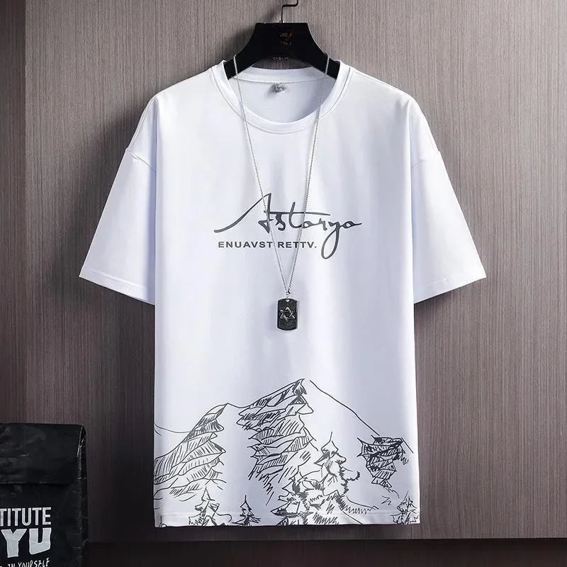 Conjunto Casual Masculino 2 Peças – Camiseta Manga Curta em Seda de Gelo com Estampa Gradient + Shorts Esportivo de Verão

Desfrute do máximo conforto e estilo neste verão com o nosso conjunto masculino casual. A camise