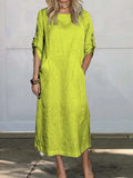 Vestido Casual Feminino 2024 – Algodão & Linho | Leve, Solto e Estiloso
Descubra o equilíbrio perfeito entre conforto e elegância com este vestido feminino casual de verão 2024. Feito em algodão e linho respirável, te