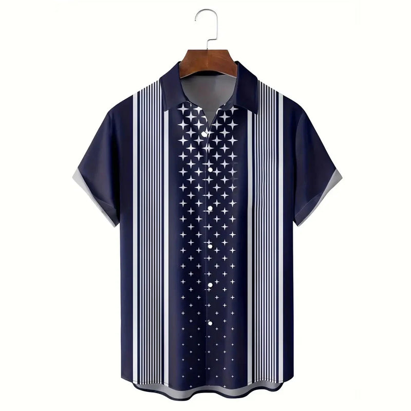 Camisa Masculina Estilo Havaiano com Estampa Étnica – Verão Casual Oversized
Destaque-se com esta camisa masculina de verão, perfeita para quem procura conforto e estilo com um toque ousado.
Com estampa gráfica étnica