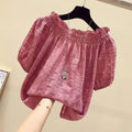 Blusa Feminina em Chiffon – Gola em V, Mangas Bufantes, Rosa Pastel
Eleve o seu visual com esta blusa feminina em chiffon, delicada e elegante. Com gola em V cortada, mangas bufantes e um corte curto e moderno, é a peça i