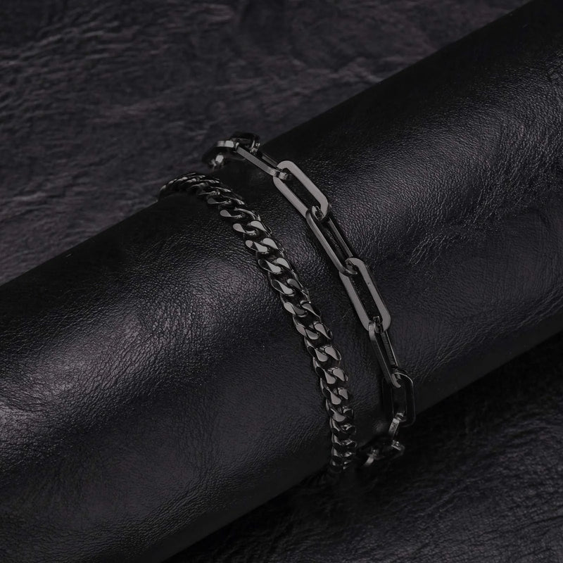 Conjunto com 2 Pulseiras Masculinas Cuban Chain – Estilo Hiphop em Aço Inoxidável
Adiciona atitude e estilo ao teu visual com este conjunto exclusivo de 2 pulseiras empilháveis em Cuban Chain. Fabricadas em aço inoxidá