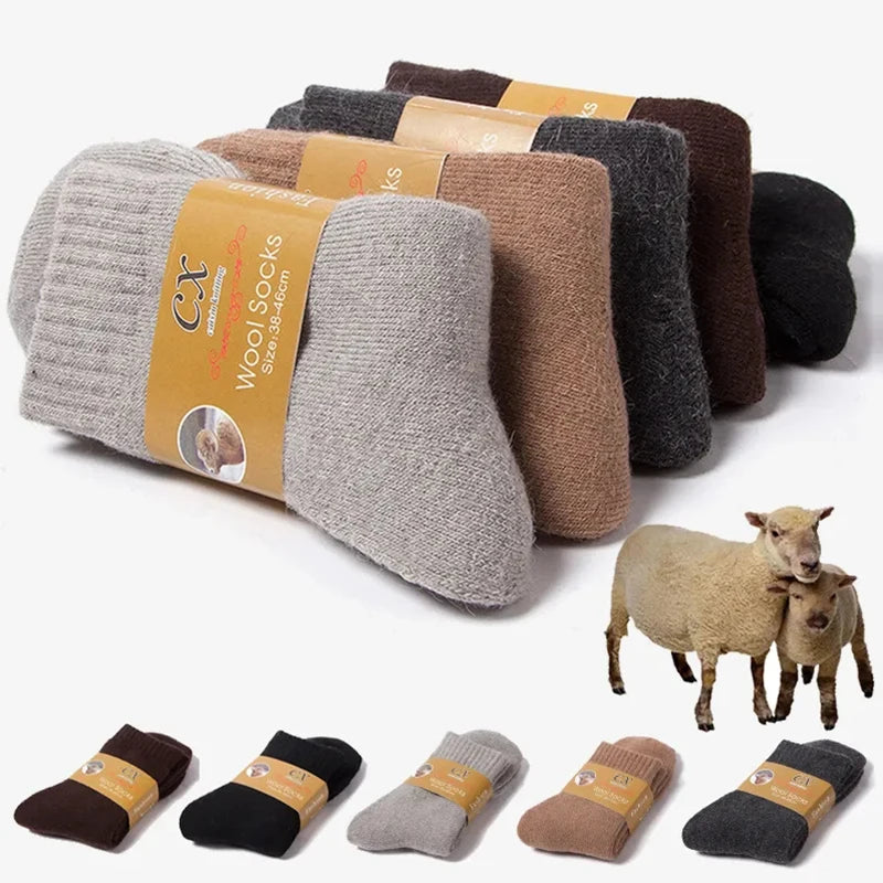 1 Par de Meias Térmicas de Inverno para Mulheres e Homens – Meias Super Grossas de Lã Merino, Quentes, Peludas e Resistentes ao Frio, Ideais para Neve

Mantenha os seus pés confortáveis e quentinhos mesmo nos dias mais