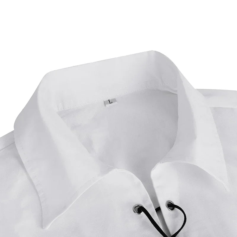 Camisa Jacobita Ghillie Kilt - Estilo Medieval & Pirata | Manga Longa Masculina
Dá vida ao teu personagem com esta camisa de manga comprida ao estilo escocês Jacobita, perfeita para festas temáticas, eventos medievais, Hal