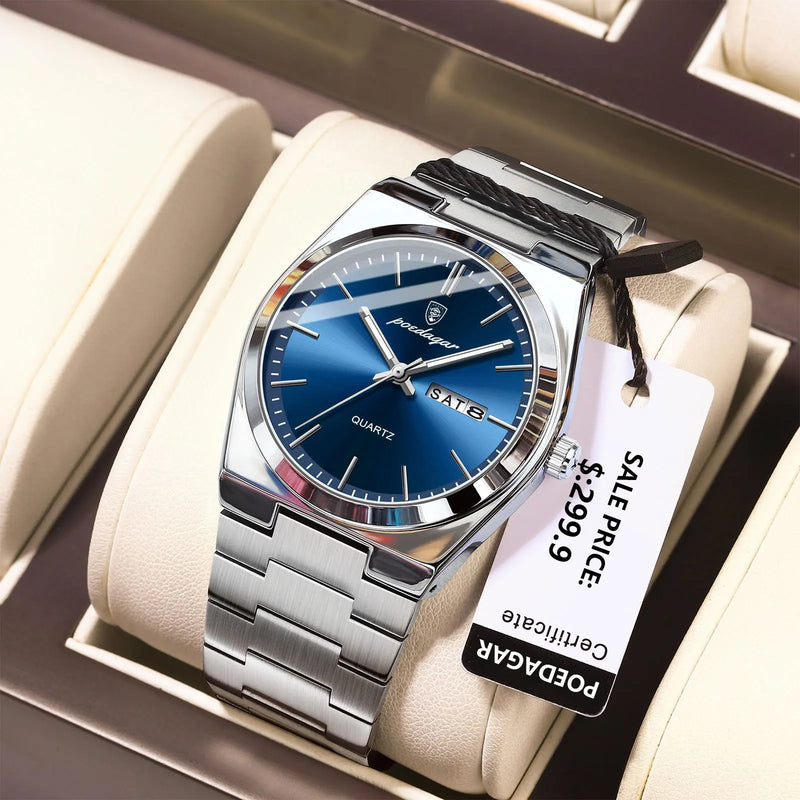 Relógio Masculino de Luxo POEDAGAR – Elegância, Durabilidade e Estilo em Cada Detalhe
Descubra o equilíbrio perfeito entre sofisticação e funcionalidade com o relógio POEDAGAR para homem. Com design moderno e robusto,