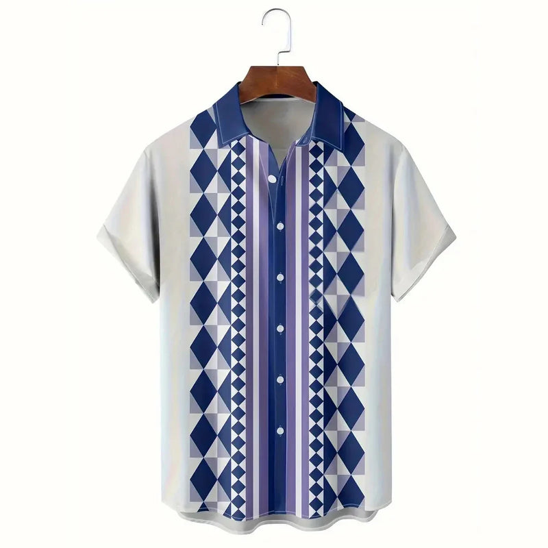 Camisa Masculina Estilo Havaiano com Estampa Étnica – Verão Casual Oversized
Destaque-se com esta camisa masculina de verão, perfeita para quem procura conforto e estilo com um toque ousado.
Com estampa gráfica étnica