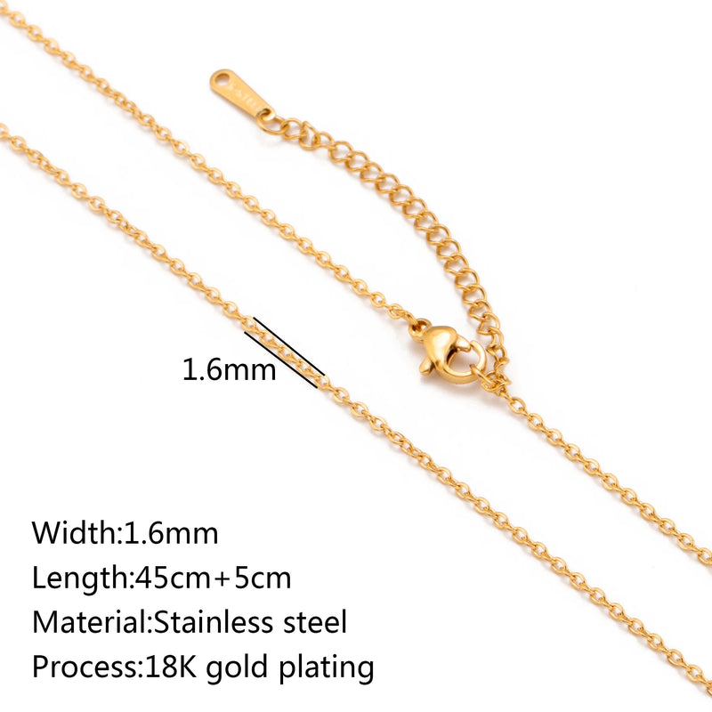 Colar em Aço Inoxidável Dourado 18K – Corrente Ajustável com Design Cruz, Cubana ou Ripple (5 unidades)
Eleve o estilo com este conjunto de colares premium em aço inoxidável, com revestimento PVD em dourado 18K, que ga