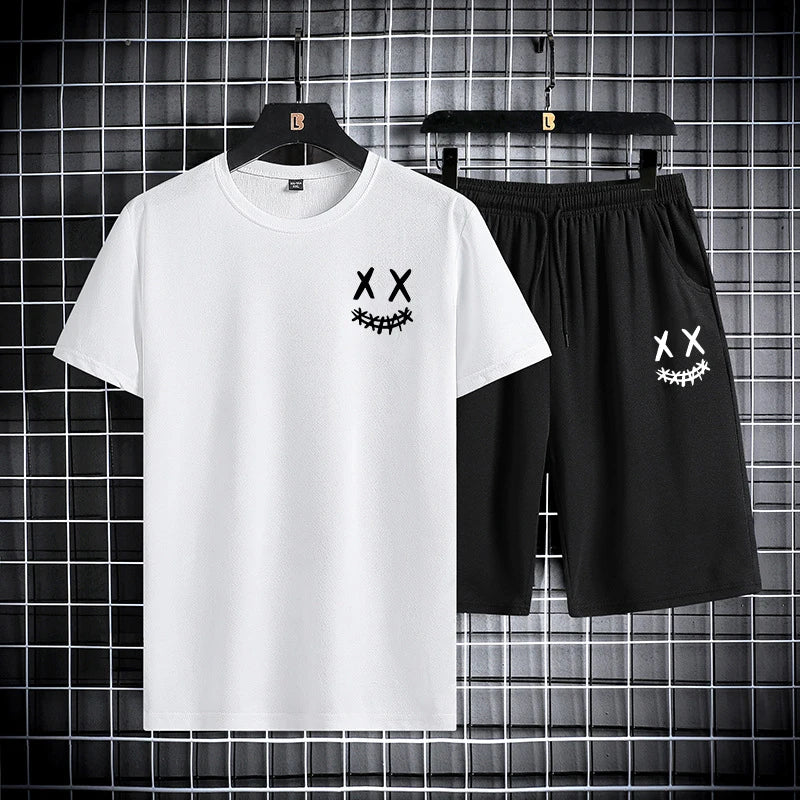 Conjunto Desportivo Masculino em Seda Gelada – Secagem Rápida, Conforto e Estilo Casual

Descubra o conforto e a leveza deste conjunto masculino composto por T-shirt de manga curta e calções. Fabricado em tecido de seda