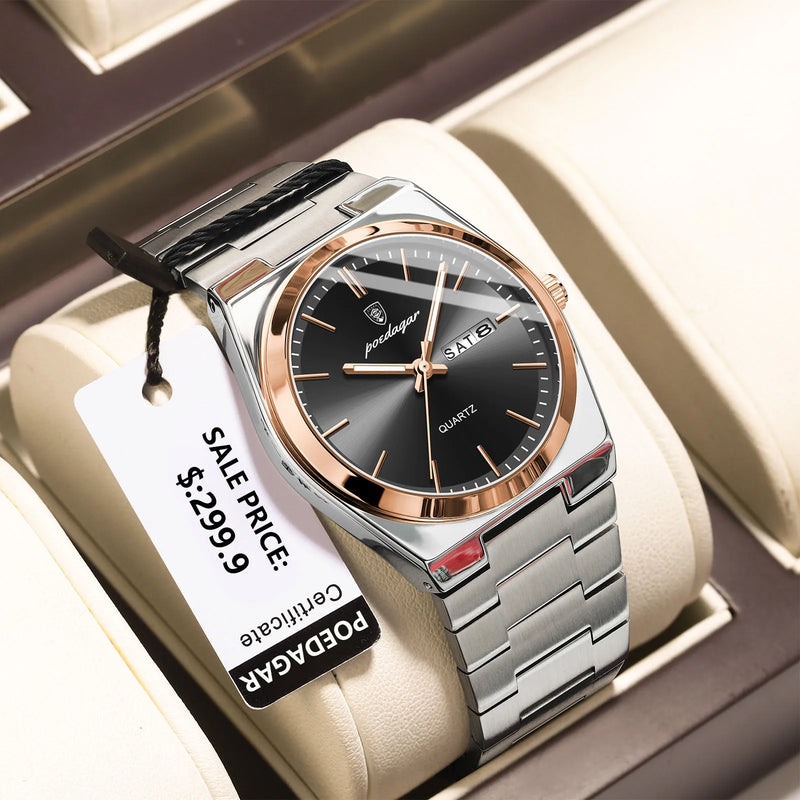 Relógio Masculino de Luxo POEDAGAR – Elegância, Durabilidade e Estilo em Cada Detalhe
Descubra o equilíbrio perfeito entre sofisticação e funcionalidade com o relógio POEDAGAR para homem. Com design moderno e robusto,