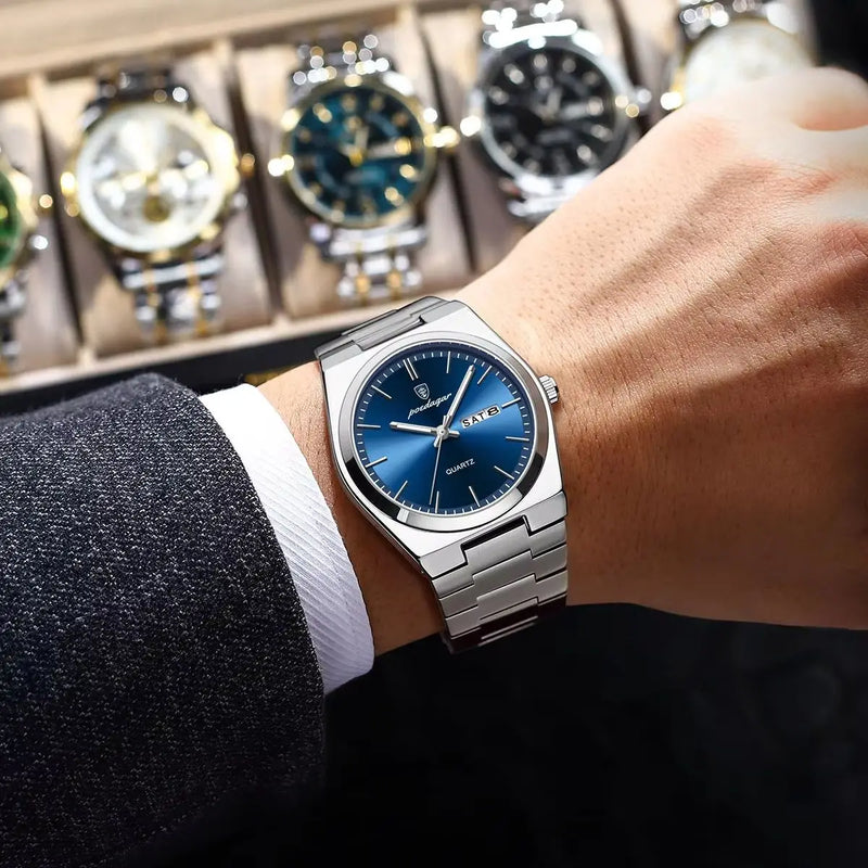 Relógio Masculino de Luxo POEDAGAR – Elegância, Durabilidade e Estilo em Cada Detalhe
Descubra o equilíbrio perfeito entre sofisticação e funcionalidade com o relógio POEDAGAR para homem. Com design moderno e robusto,