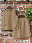 Conjunto de Verão ZANZEA 2 Peças – Blusa Irregular + Calções | Look Casual e Leve para os Dias Quentes
Descobre o conjunto perfeito para este verão! O Conjunto ZANZEA 2025 traz um design moderno com blusa sem mangas de