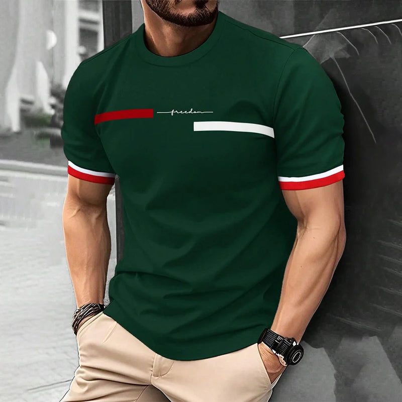 Camiseta masculina estampada em 3D com listras – estilo urbano e atitude hip-hop
Descubra o conforto e a autenticidade do streetwear Harajuku com esta camiseta de gola redonda, feita para quem não abre mão de estilo e pra