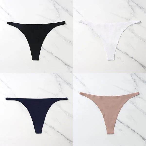 Pack com 4 Calcinhas Sexy em Seda Gelada – Estilo Tanga sem Costuras
Sinta o conforto e a sensualidade todos os dias com este conjunto de 4 calcinhas ultra suaves. Feitas em seda gelada de alta qualidade, estas tangas ofer