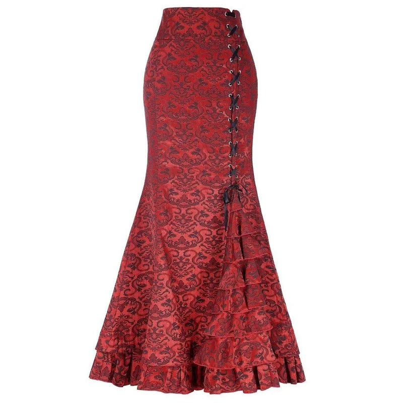 Saia Vintage de Cintura Alta com Babados e Laço – Estilo Inglês Elegante
Eleva o teu estilo com esta saia de cintura alta, delicadamente ajustada para realçar a silhueta com charme e sofisticação. Com babados elegantes