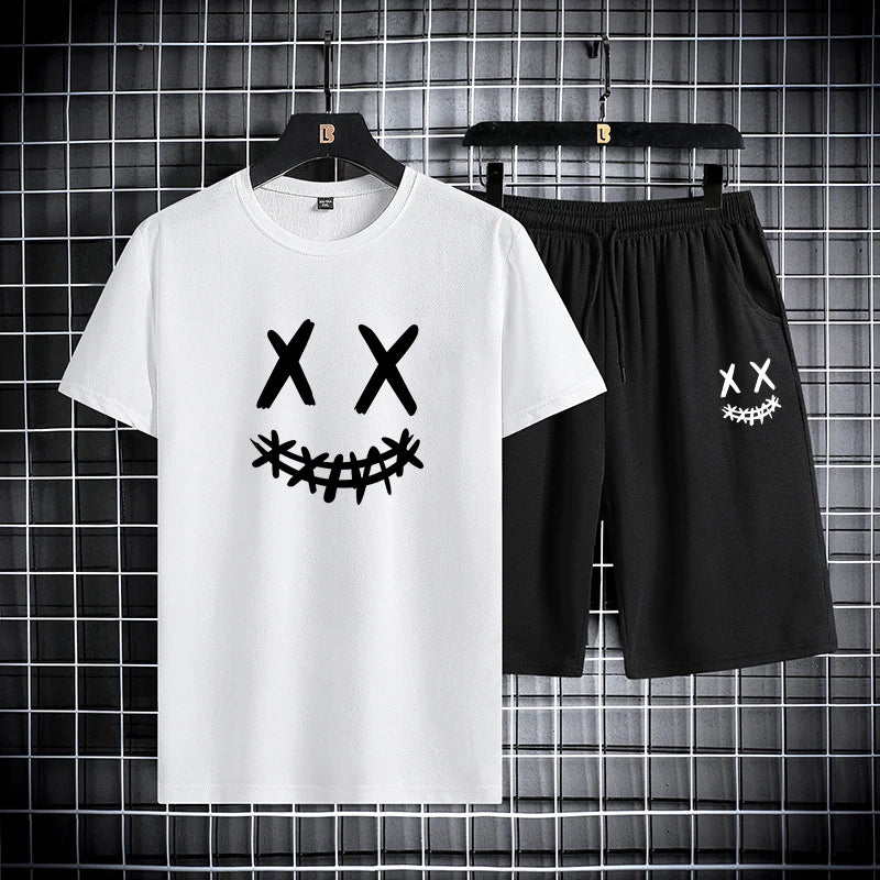 Conjunto Desportivo Masculino em Seda Gelada – Secagem Rápida, Conforto e Estilo Casual

Descubra o conforto e a leveza deste conjunto masculino composto por T-shirt de manga curta e calções. Fabricado em tecido de seda