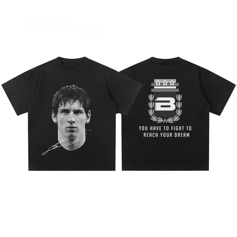 Camiseta Masculina e Feminina com Impressão Retrato das Superestrelas Cristiano Ronaldo, Neymar e Lionel Messi – Tecido Respirável e de Secagem Rápida

Mostre sua paixão pelo futebol com esta camiseta exclusiva que traz