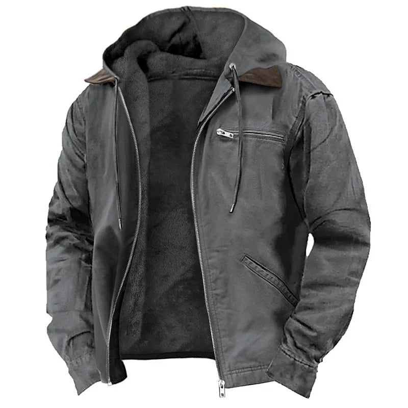 Casaco de Moletom Masculino com Capuz – Outono/Inverno | Algodão Premium com Veludo Interior
Este casaco é a escolha ideal para os dias frios de outono e inverno. Fabricado em algodão macio com interior em veludo, oferec