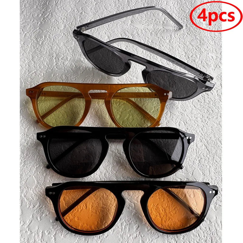 Óculos de Sol Ovais Unissexo – Estilo Vintage & Steampunk
Descubra o equilíbrio perfeito entre moda arrojada e atitude rebelde com estes óculos de sol ovais de design vintage. Com um estilo inspirado no steampunk, rebite