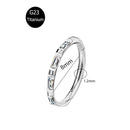 Piercing em Titânio G23 – Argola com Fecho Segmentado e Zircónia CZ (16G)
Versátil e elegante, este piercing é ideal para nariz, cartilagem da orelha, trágus, hélice e daith. Fabricado em titânio cirúrgico G23 — r