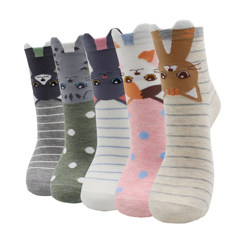 Pack 5 Pares de Meias de Algodão Coloridas Kawaii – Estilo Fofo e Confortável para Mulheres

Descubra o toque perfeito de conforto e estilo com este conjunto de 5 pares de meias de algodão coloridas, com designs kawaii s