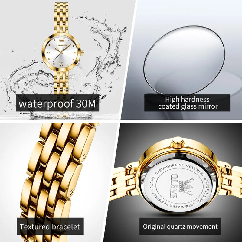 Relógio Feminino de Luxo OLEVS – Elegância e Sofisticação em Cada Detalhe
Descubra o charme intemporal dos relógios de luxo OLEVS. Com um design dourado elegante, este relógio feminino combina moda e minimalismo, send
